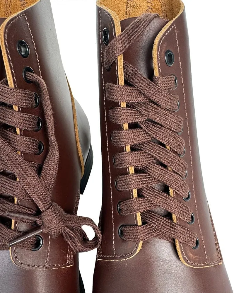 M1942 Short Boots Retro US Mens Cowhide Combat Hiking Outdoor Paratrooper Boots Vintage WWII Shoes