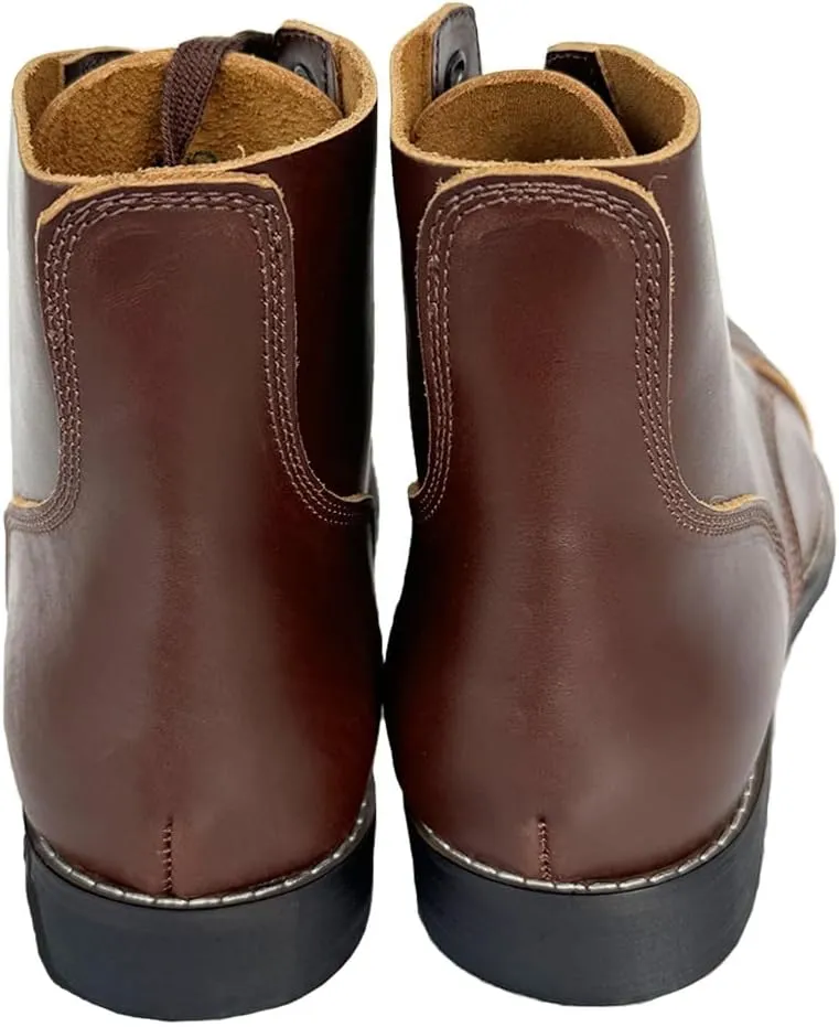 M1942 Short Boots Retro US Mens Cowhide Combat Hiking Outdoor Paratrooper Boots Vintage WWII Shoes