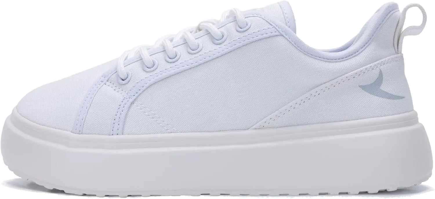 MAFEKE Womens Wide Toe Box Walking Shoes Fashion Platform Sneakers Comfortable Canvas Casual Footwear