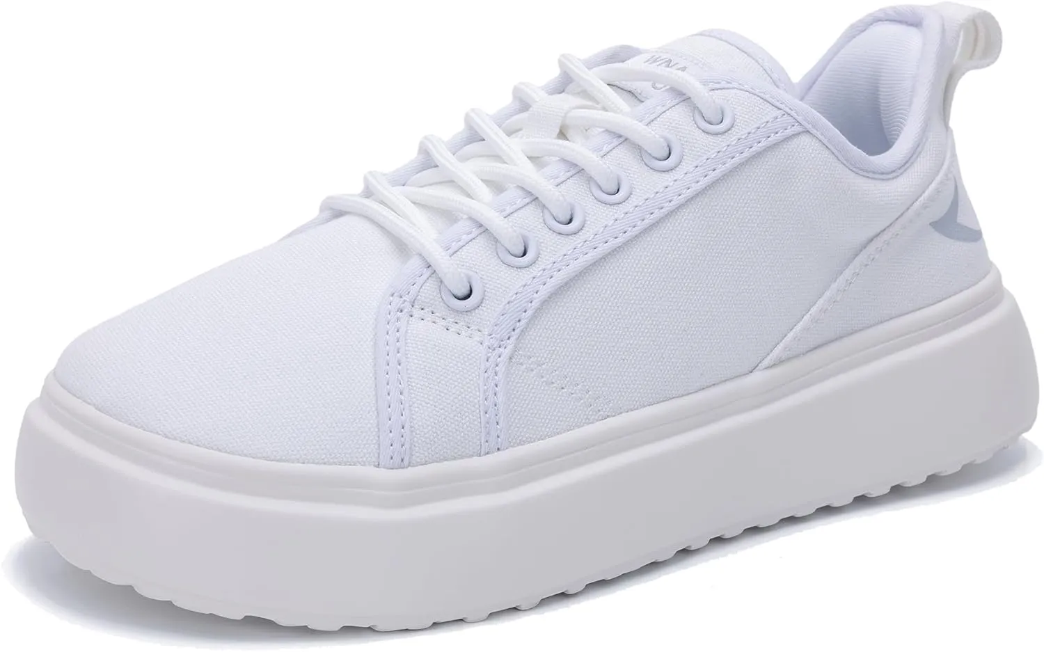 MAFEKE Womens Wide Toe Box Walking Shoes Fashion Platform Sneakers Comfortable Canvas Casual Footwear
