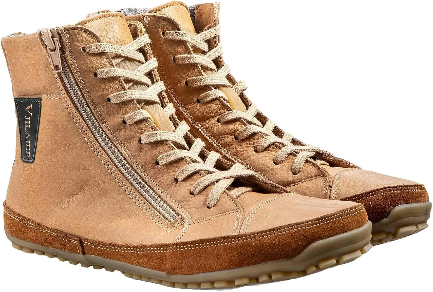 Magic Shoes Alaskan Mens Winter Boots with Fleece Lined Barefoot Shoes for Couples Non-Slip Hiking Footwear Comfort Warm Work Boots Grounded Shoes Zero Drop Booties Walking