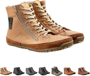 Magic Shoes Alaskan Mens Winter Boots with Fleece Lined Barefoot Shoes for Couples Non-Slip Hiking Footwear Comfort Warm Work Boots Grounded Shoes Zero Drop Booties Walking