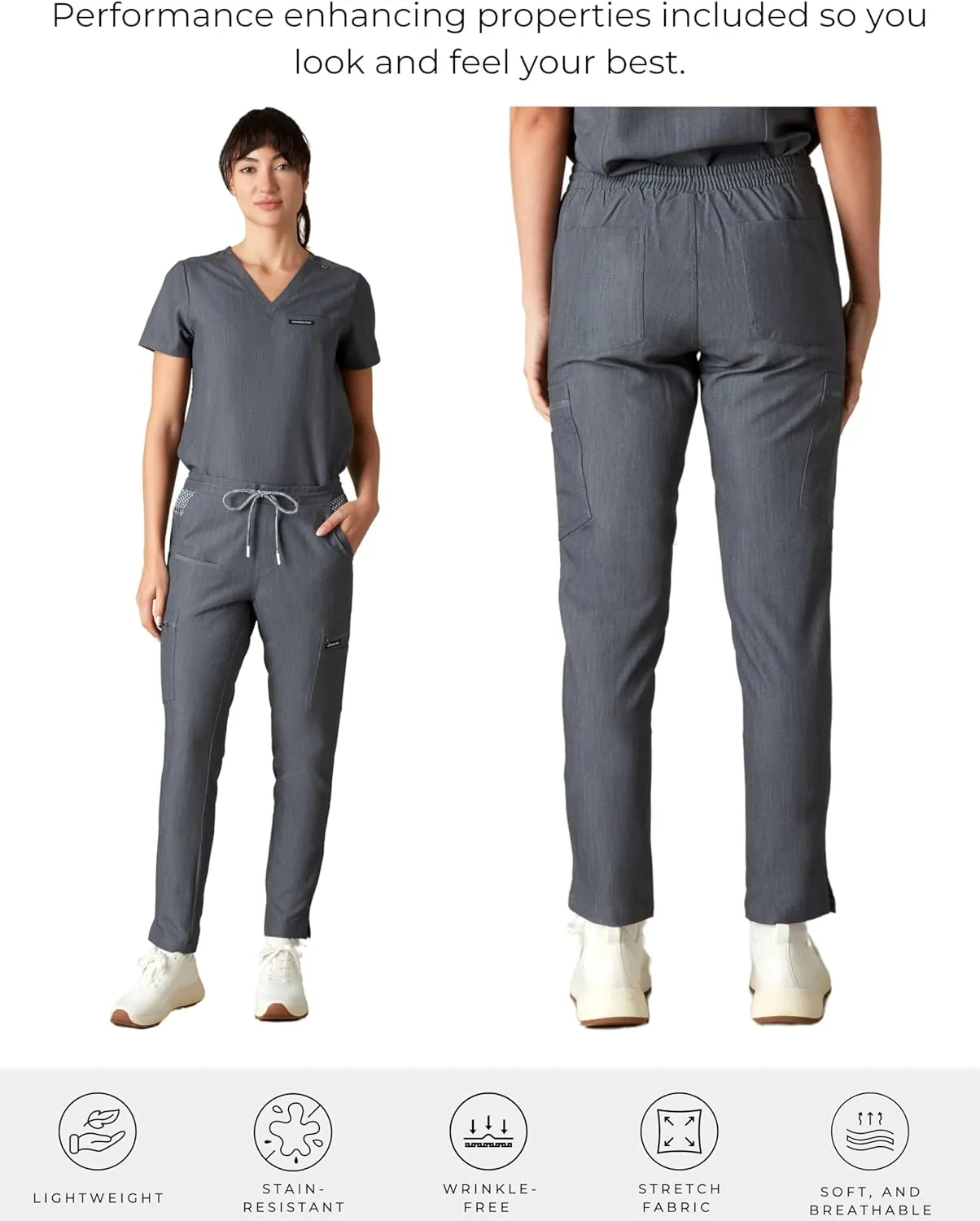 Members Only Women's Reus Open Bottom Scrub Pant | Medical Scrubs | Hospital Uniform |