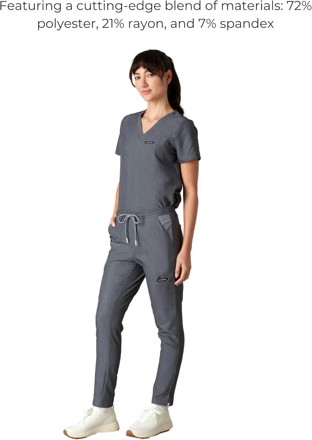 Members Only Women's Reus Open Bottom Scrub Pant | Medical Scrubs | Hospital Uniform |