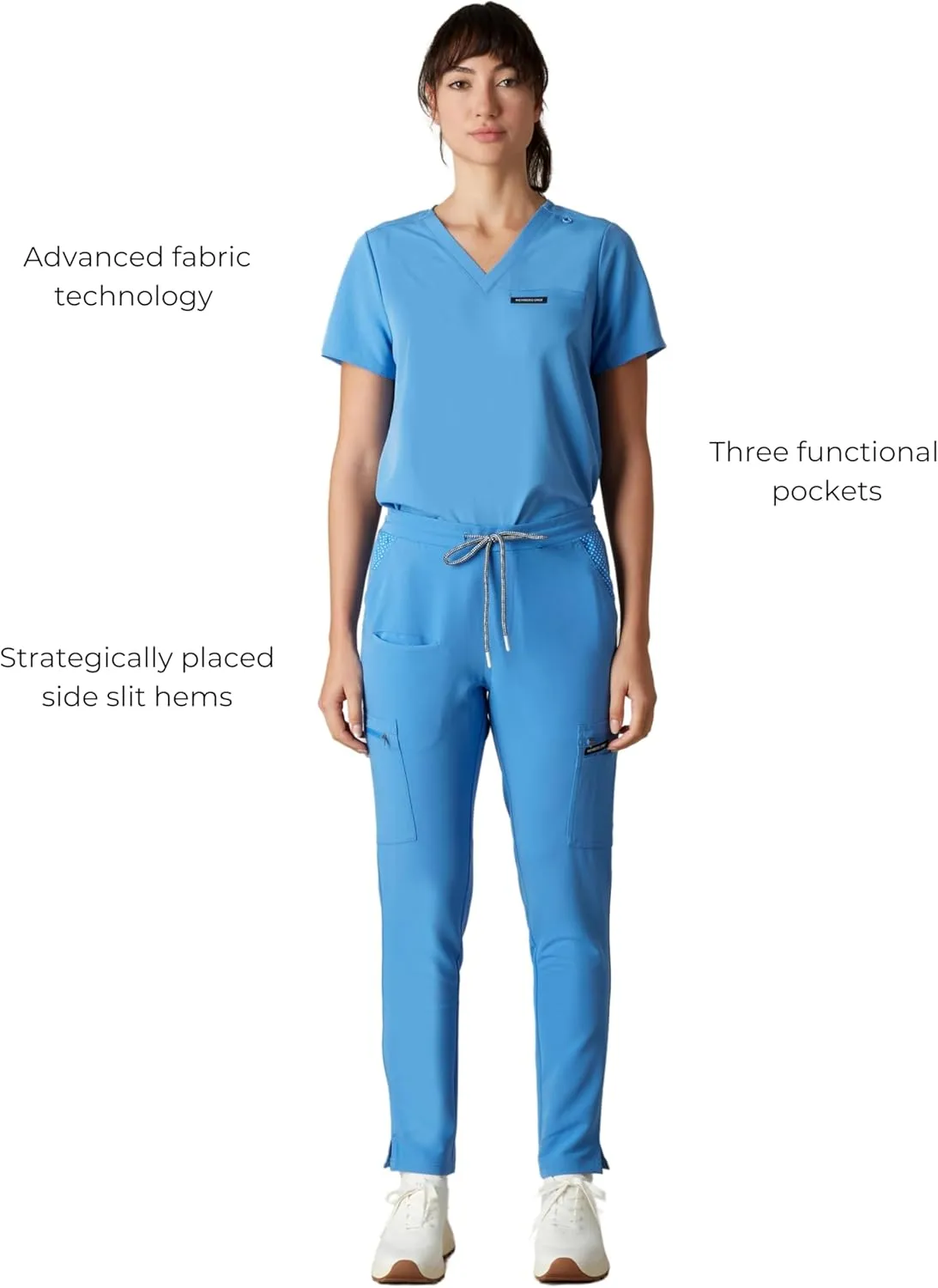 Members Only Women's Reus Open Bottom Scrub Pant | Medical Scrubs | Hospital Uniform |