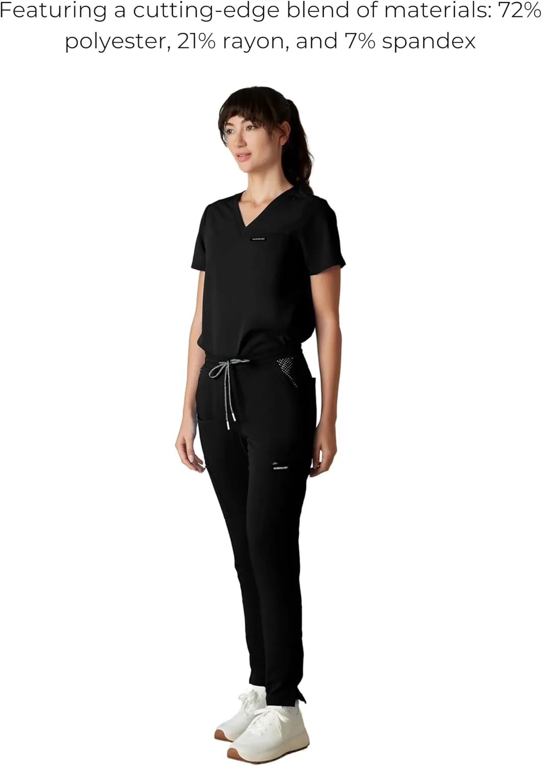 Members Only Women's Reus Open Bottom Scrub Pant | Medical Scrubs | Hospital Uniform |
