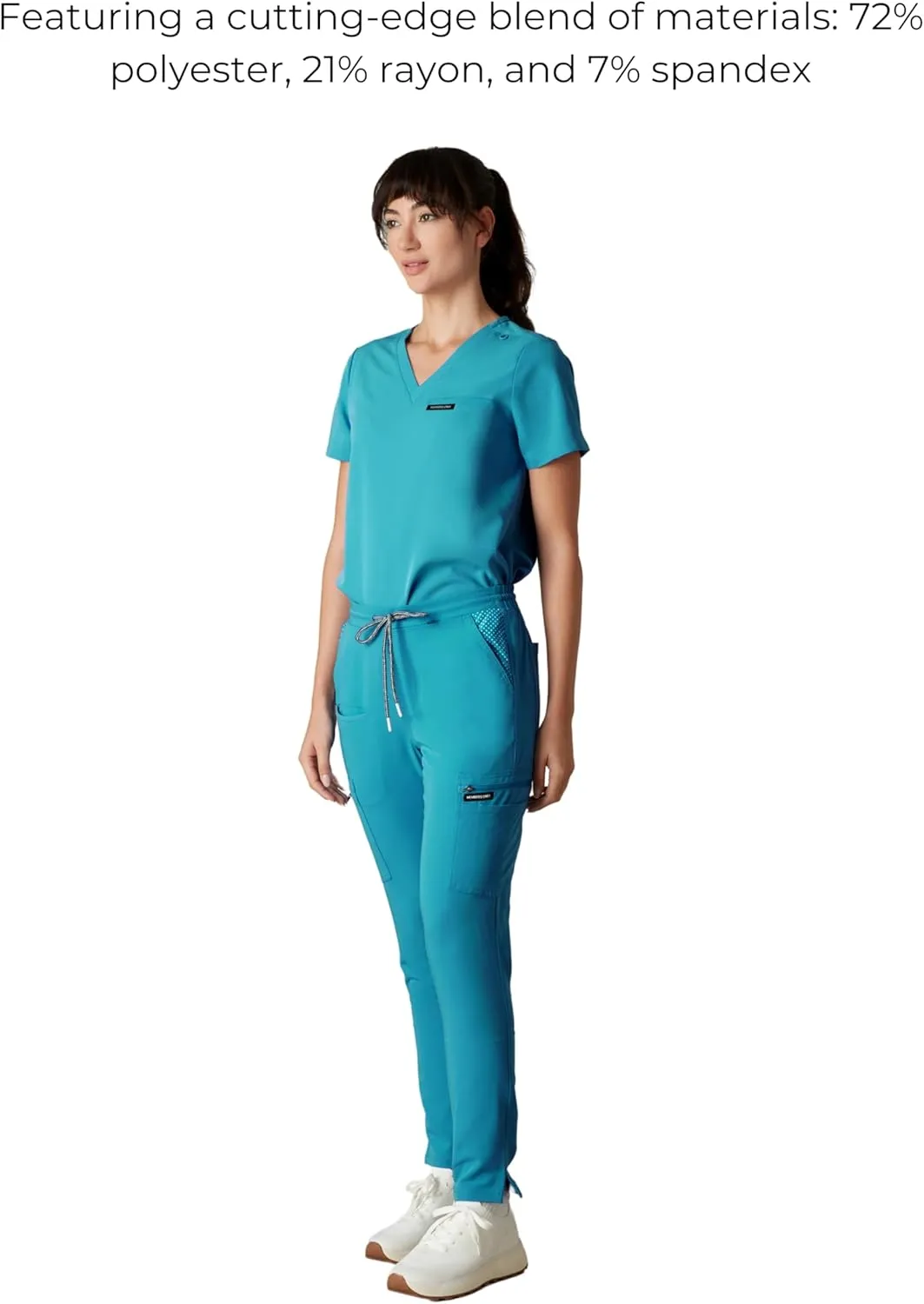 Members Only Women's Reus Open Bottom Scrub Pant | Medical Scrubs | Hospital Uniform |