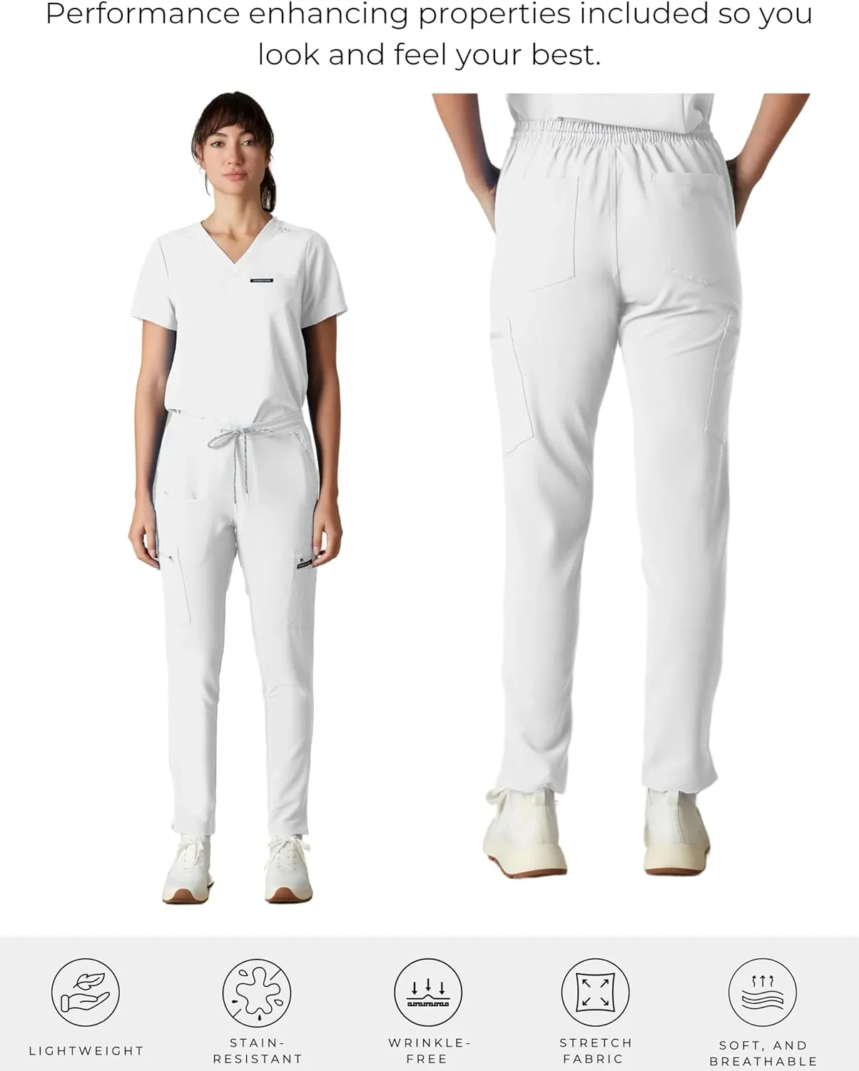 Members Only Women's Reus Open Bottom Scrub Pant | Medical Scrubs | Hospital Uniform |