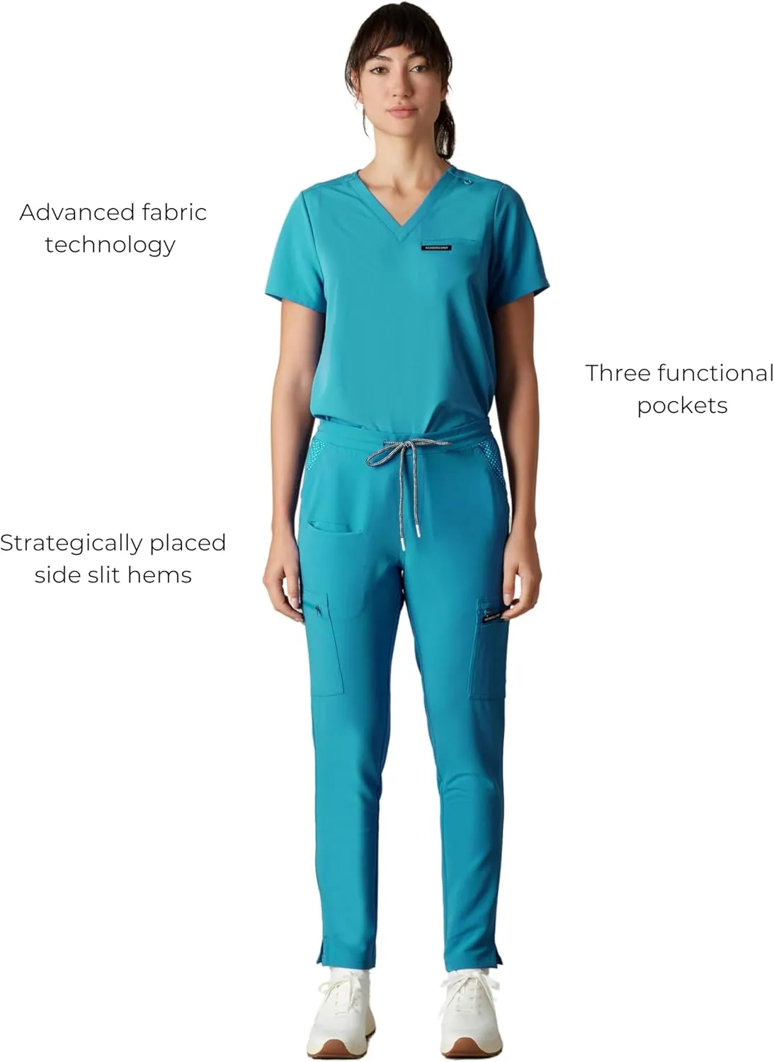 Members Only Women's Reus Open Bottom Scrub Pant | Medical Scrubs | Hospital Uniform |
