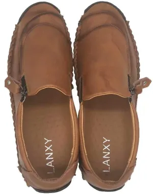 Men Casual Leather Shoes Breathable Loafer Lightweight Driving Shoes Spring Comfortable Moccasins Outdoor Dress Shoes Autumn Boat Shoes Big Size