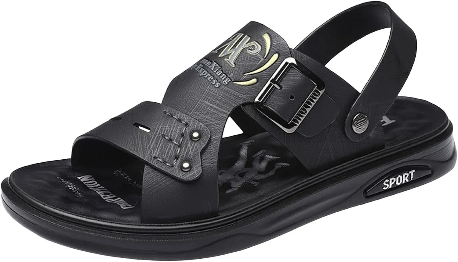 Men Sandals Leather New Men's Thick Soled Soft Soled Shoes Fashionable And Casual Mens Sandals