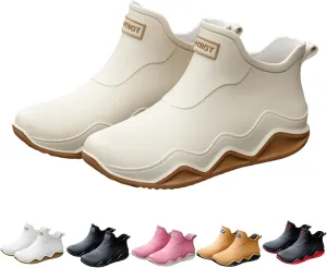 Men's and women's couple fashion rain boots, non-slip wear-resistant waterproof rain shoes for outdoor work fishing travel