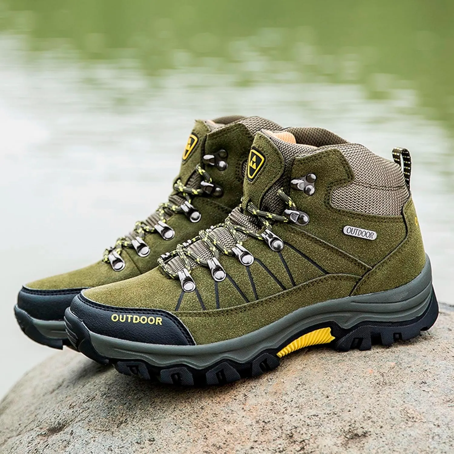 Men's Autumn and Winter Breathable Outdoor Hiking Shoes High Top Shoes Hiking Sneakers Shoes Men Sneaker 12 Men Shoes Men Sho