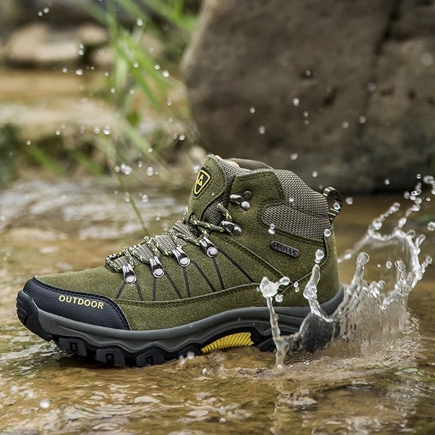 Men's Autumn and Winter Breathable Outdoor Hiking Shoes High Top Shoes Hiking Sneakers Shoes Men Sneaker 12 Men Shoes Men Sho
