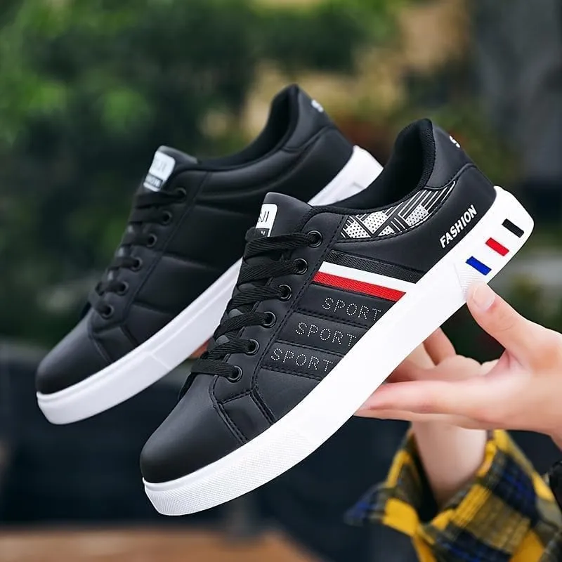Men's Fashionable Street Style Skate Shoes, Comfortable Non-Slip lace-up Durable Sneakers for Men Outdoors
