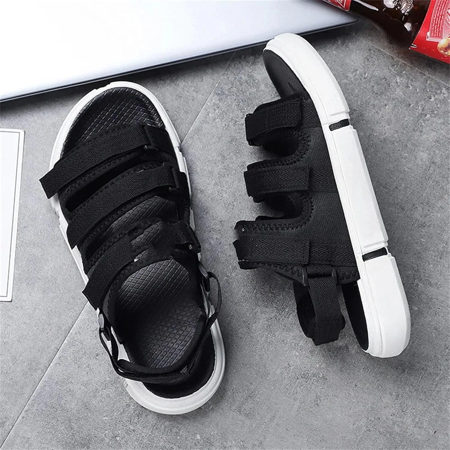 Men's Hiking Sandals - Lightweight Slip-On Shoes with Soft Sole