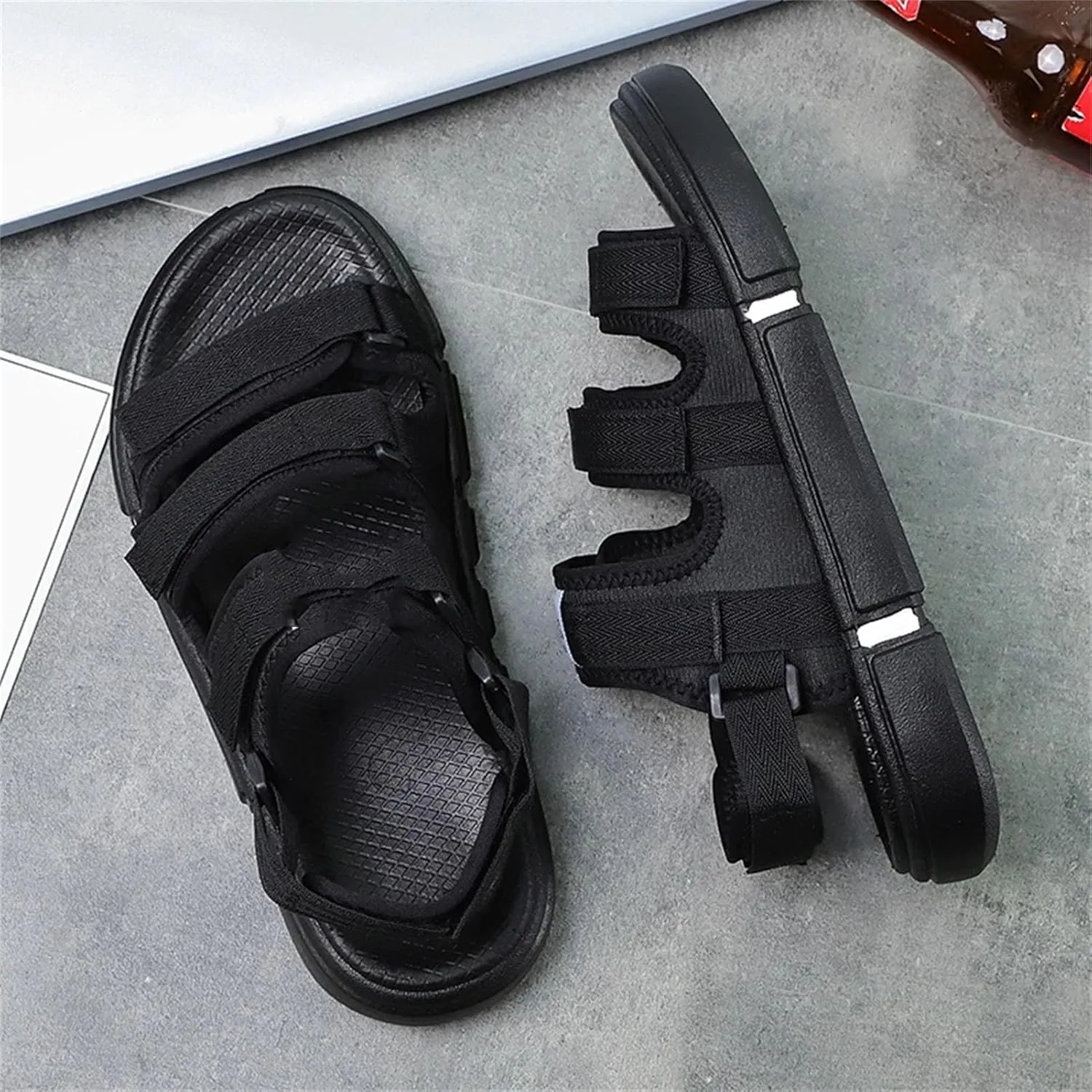 Men's Hiking Sandals - Lightweight Slip-On Shoes with Soft Sole