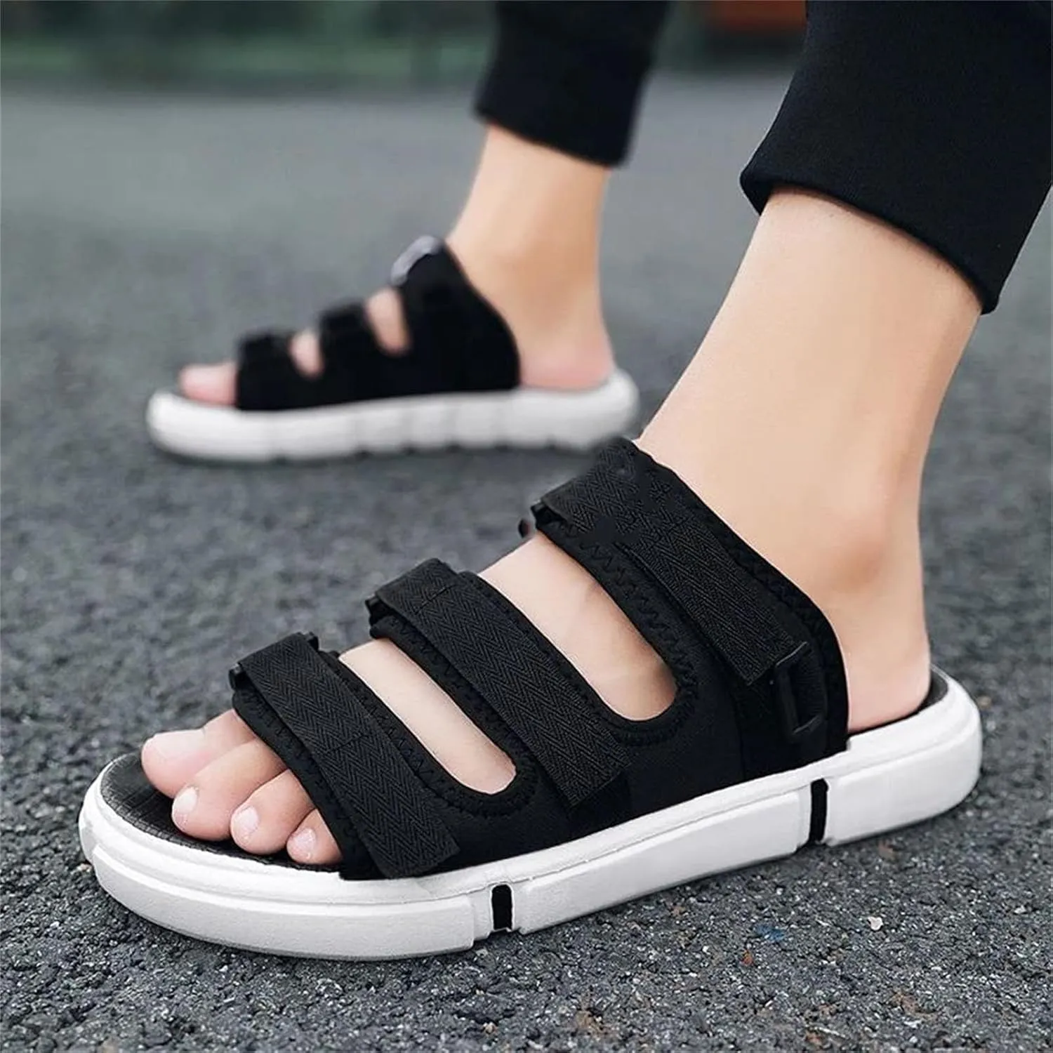 Men's Hiking Sandals - Lightweight Slip-On Shoes with Soft Sole