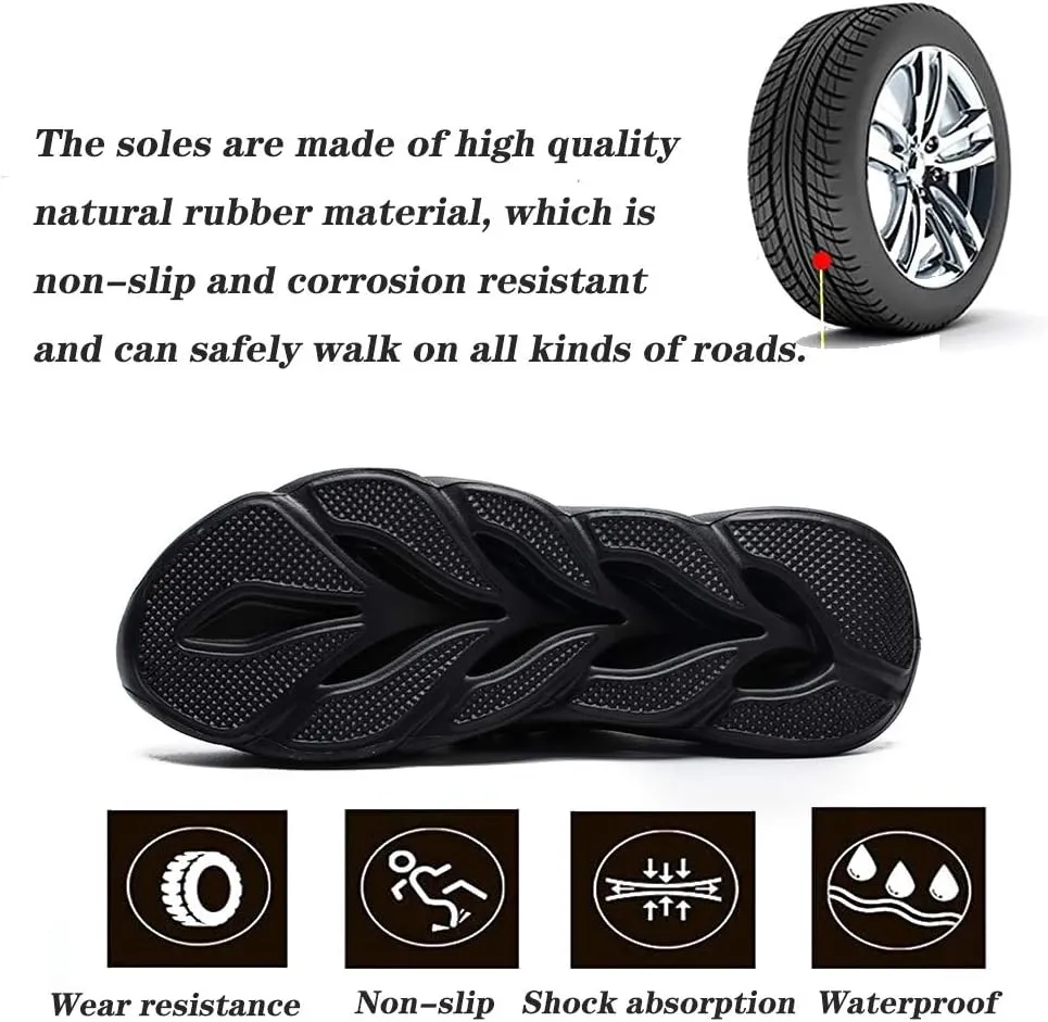 Men's Lightweight Breathable Safety Shoes Steel Toe Safety Boots Trainer Puncture Resistant Sport Sneakers US7-12(EU39-46)