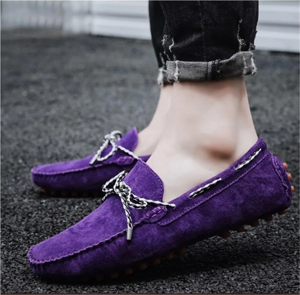 Mens Loafers Breathable Simple Driving Loafers Slip Resistant Flexible Lightweight Prom Outdoor Boat Shoes