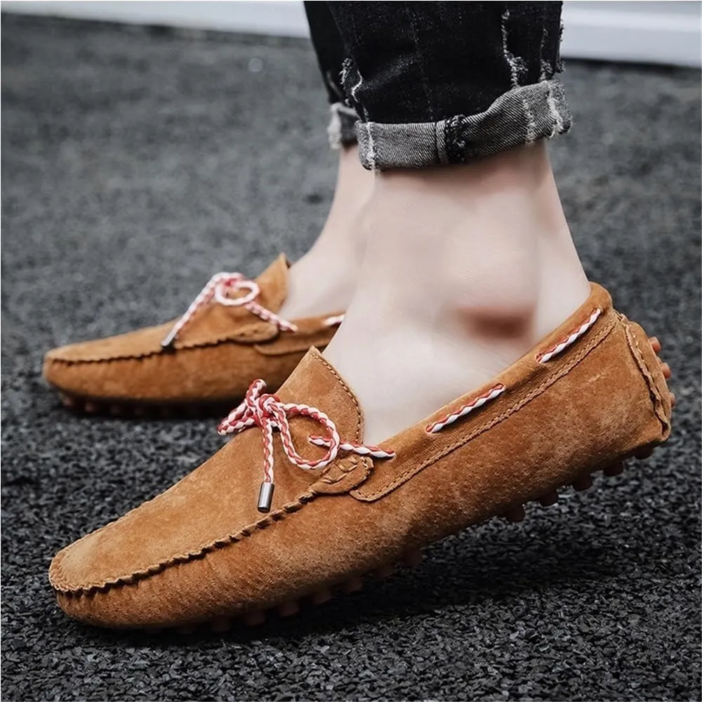 Mens Loafers Breathable Simple Driving Loafers Slip Resistant Flexible Lightweight Prom Outdoor Boat Shoes