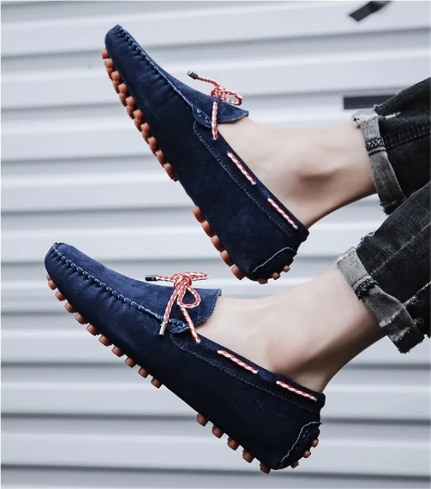 Mens Loafers Breathable Simple Driving Loafers Slip Resistant Flexible Lightweight Prom Outdoor Boat Shoes