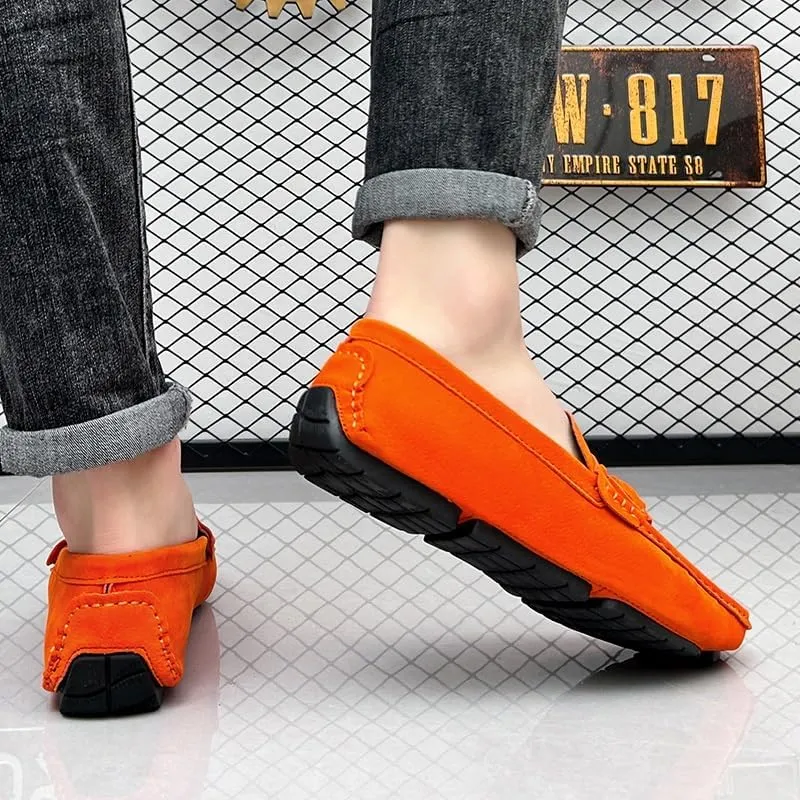 Men's Loafers Shoes Penny Loafers with Tassel Suede Vamp Slip Resistant Flexible Comfortable Walking Fashion Slip-ons