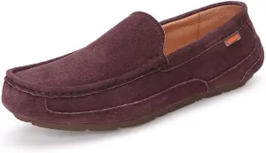Men's Loafers Shoes Square Toe Solid Color Vegan Leather Resistant Flexible Lightweight Fashion Slip On