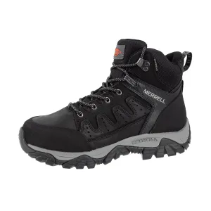 Merrell Men's Windoc Waterproof Steel Toe Mid Construction Boot, Black, 7.5