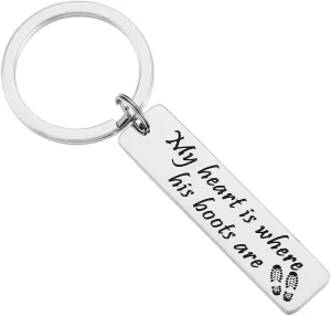 Military Mom Gifts Marines Keychains For Women Us Proud Army Wife Keychain