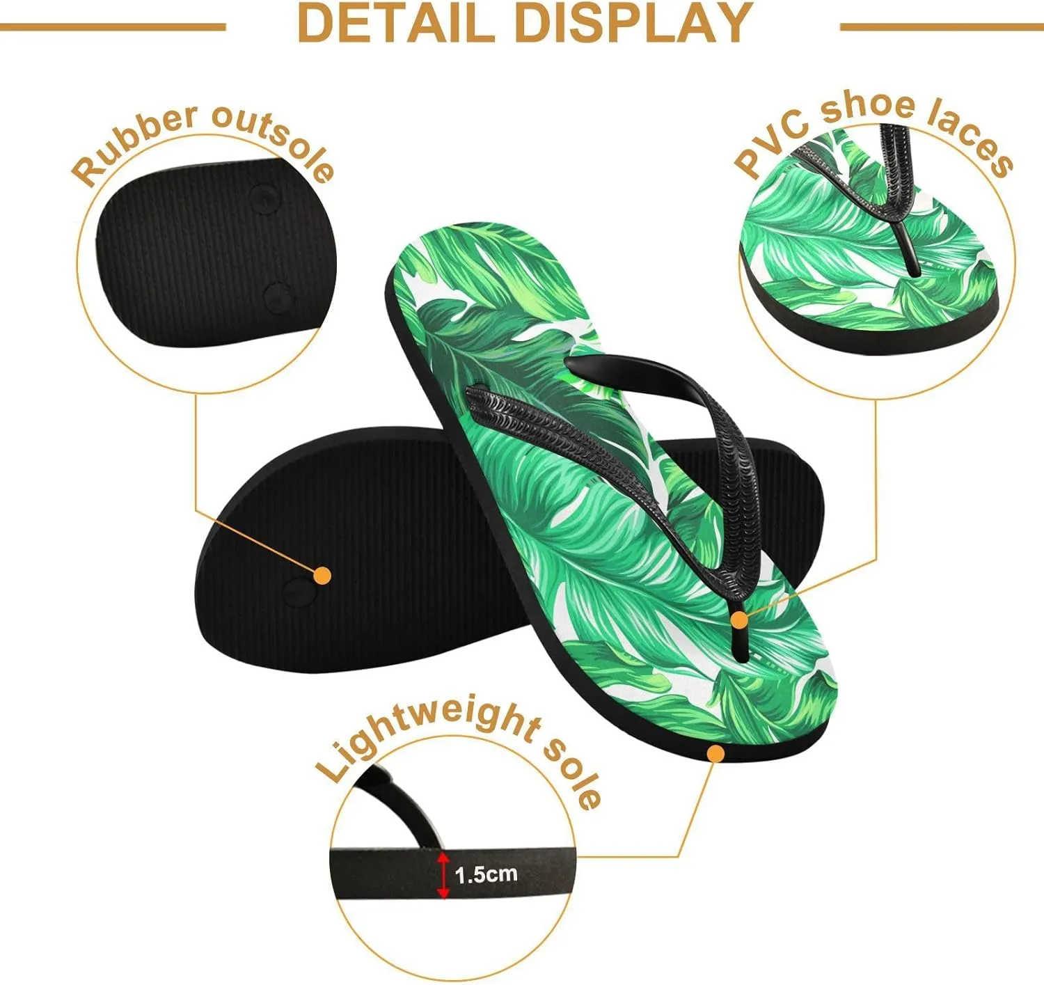 MNSRUU EVA Rubber Flip Flops for Men & Women,Unisex Sandals Soft Cushion Footbed Comfort flip-flops