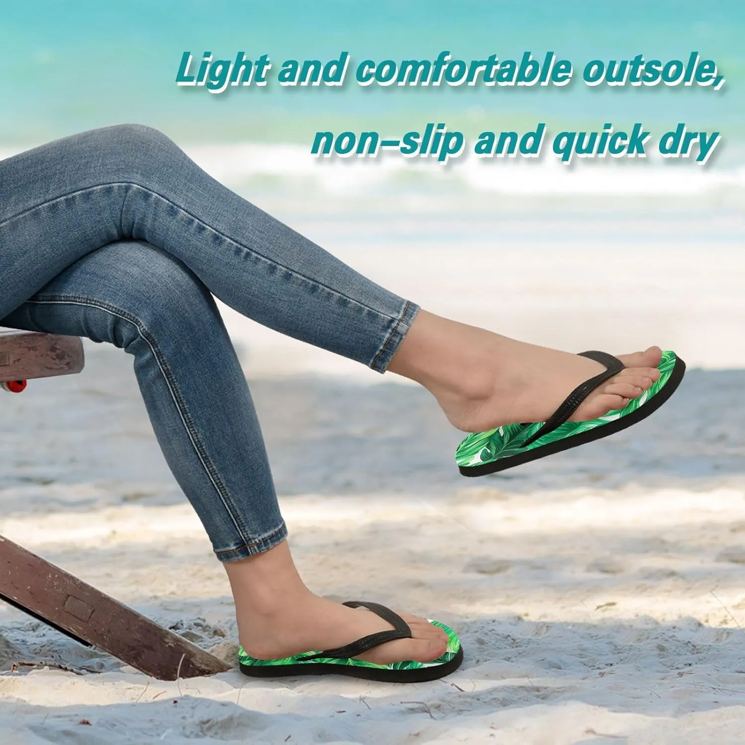 MNSRUU EVA Rubber Flip Flops for Men & Women,Unisex Sandals Soft Cushion Footbed Comfort flip-flops