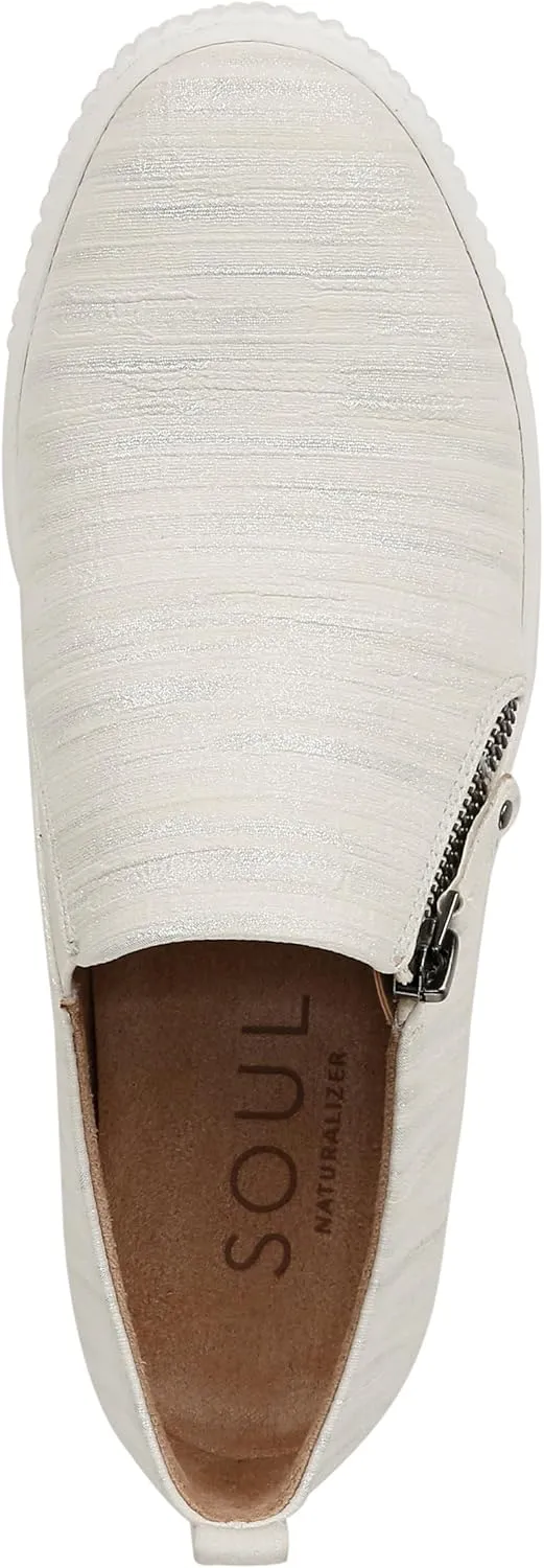 Naturalizer Soul Womens Turner Zipper Slip-On Sneakers