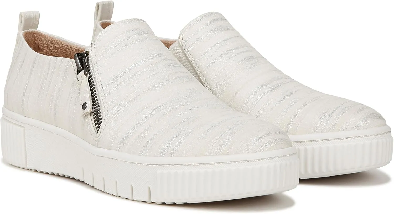 Naturalizer Soul Womens Turner Zipper Slip-On Sneakers