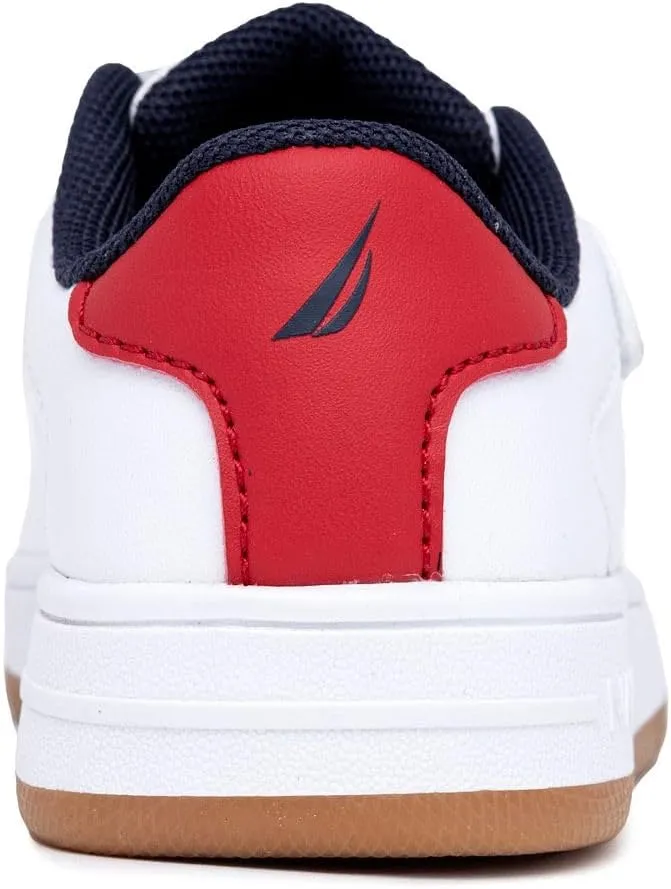 Nautica Kids' Double Strap Sneakers | Casual Athletic Shoes for Boys and Girls | Durable and Comfortable Fit for Toddlers and Little Kids