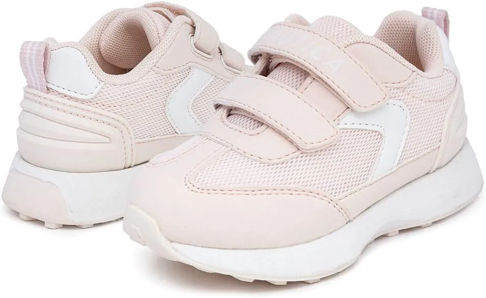 Nautica Kids' Double Strap Sneakers | Casual Athletic Shoes for Boys and Girls | Durable and Comfortable Fit for Toddlers and Little Kids
