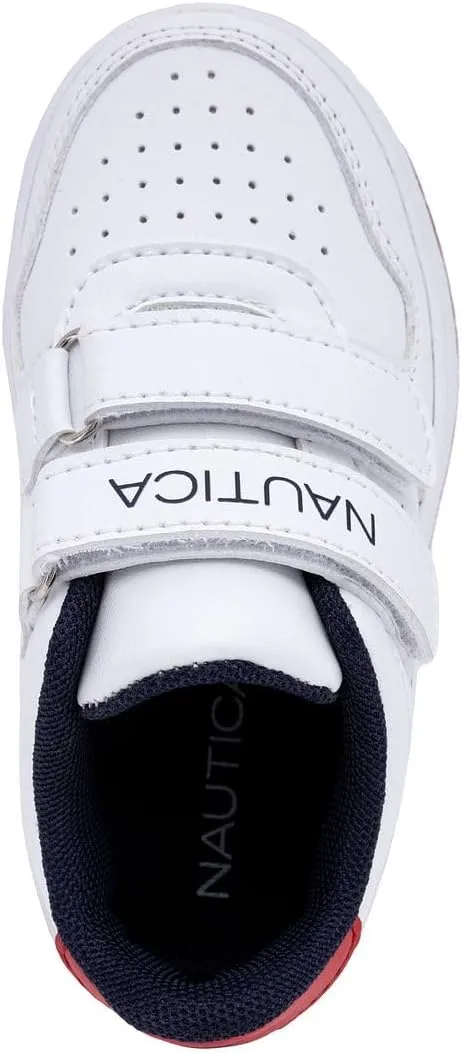Nautica Kids' Double Strap Sneakers | Casual Athletic Shoes for Boys and Girls | Durable and Comfortable Fit for Toddlers and Little Kids