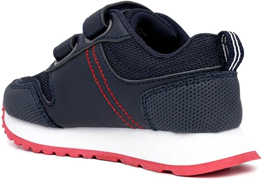 Nautica Kids' Double Strap Sneakers | Casual Athletic Shoes for Boys and Girls | Durable and Comfortable Fit for Toddlers and Little Kids