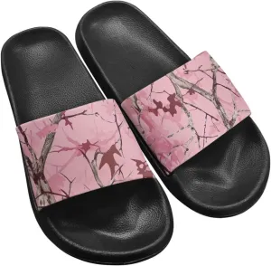 Novelty Camo Sandals Wide Platform Slides Non Slip Shower Bathroom Slippers for Women Soft Footbed Slipper