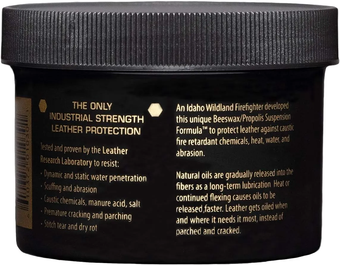 Obenauf's Heavy Duty LP Leather Preservative (4oz)- All Natural Beeswax Oil Conditioner- Rejuvenate Restore & Preserve Sunfaded or Cracked Boots Jackets Saddles Car Auto Upholstery Furniture- USA Made
