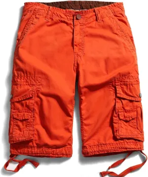 OCHENTA Men's Loose Fit Cargo Shorts with Multi Pockets
