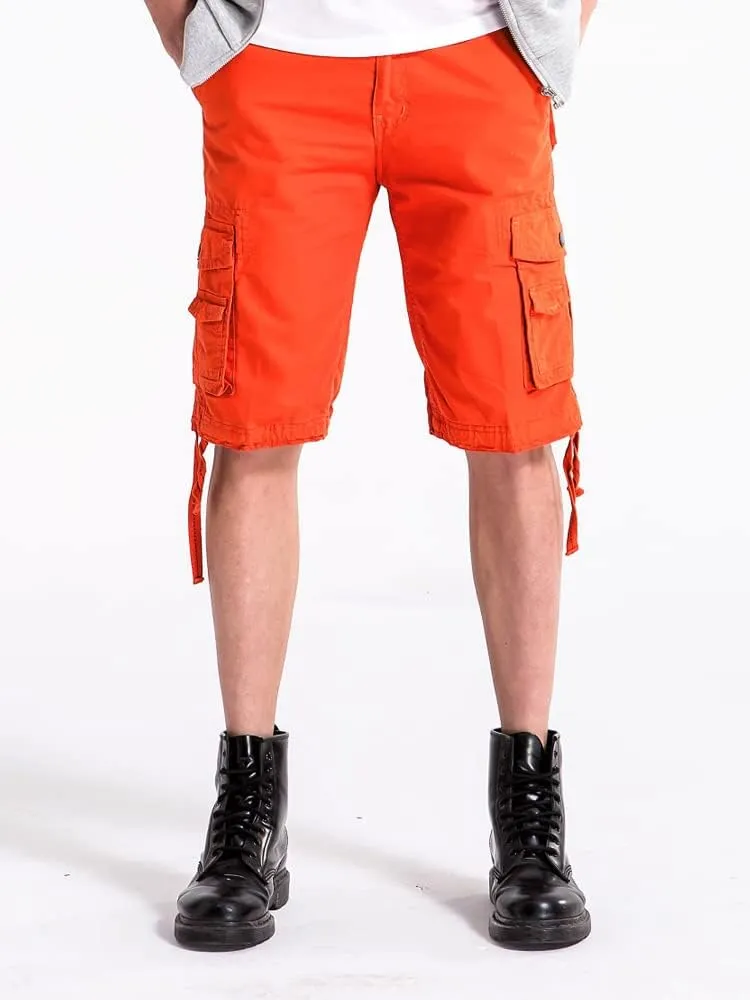 OCHENTA Men's Loose Fit Cargo Shorts with Multi Pockets