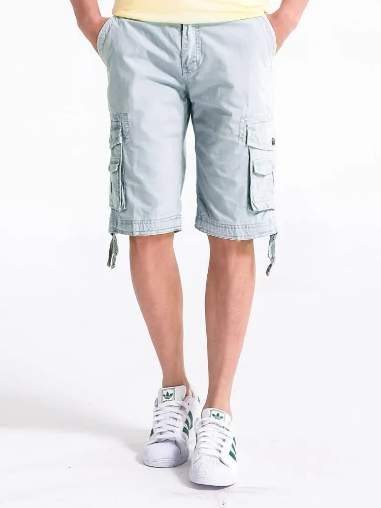 OCHENTA Men's Loose Fit Cargo Shorts with Multi Pockets