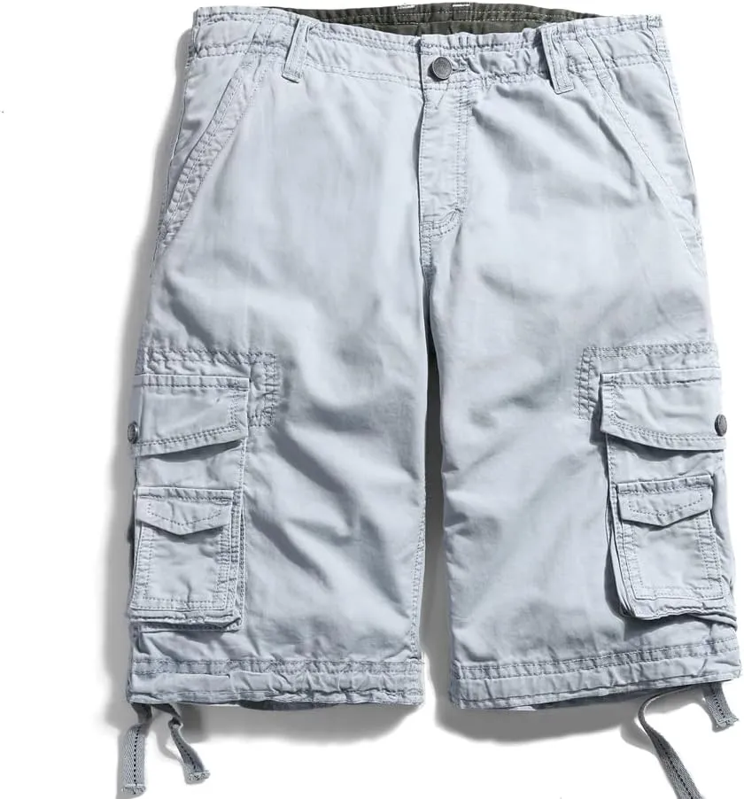 OCHENTA Men's Loose Fit Cargo Shorts with Multi Pockets