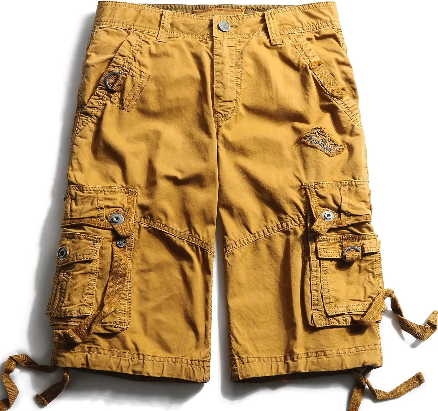 OCHENTA Men's Loose Fit Cargo Shorts with Multi Pockets