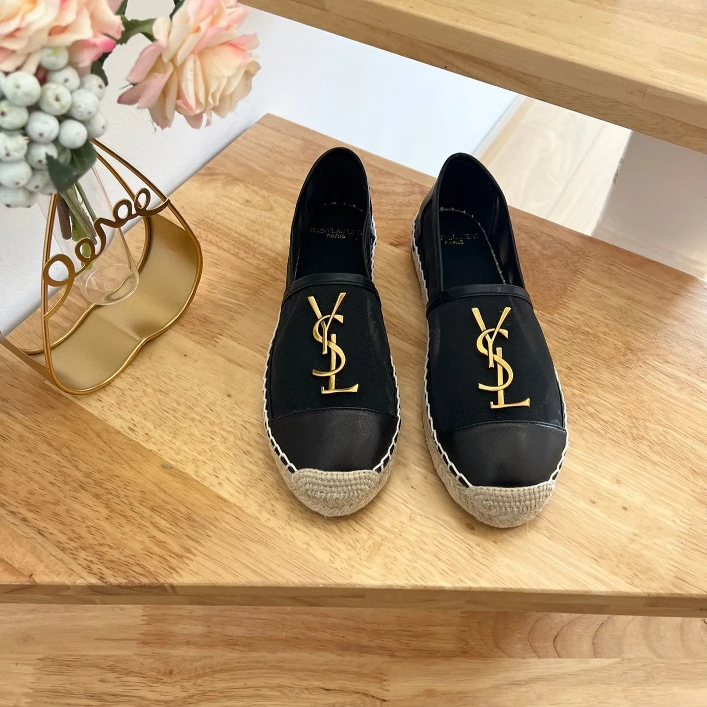 ON Saint AND BLACK Machine learning Laurent YVES SL SLIP LOGO Ultimate CALFSKIN MESH