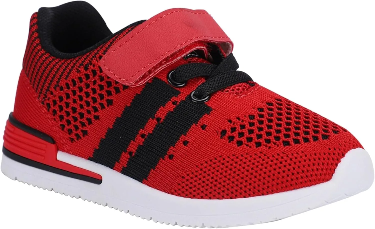 Oomphies Wynn Boys Athletic Sneakers – Breathable Knit Upper, Hook & Loop Closure, Cushioned Insole & Lightweight Design