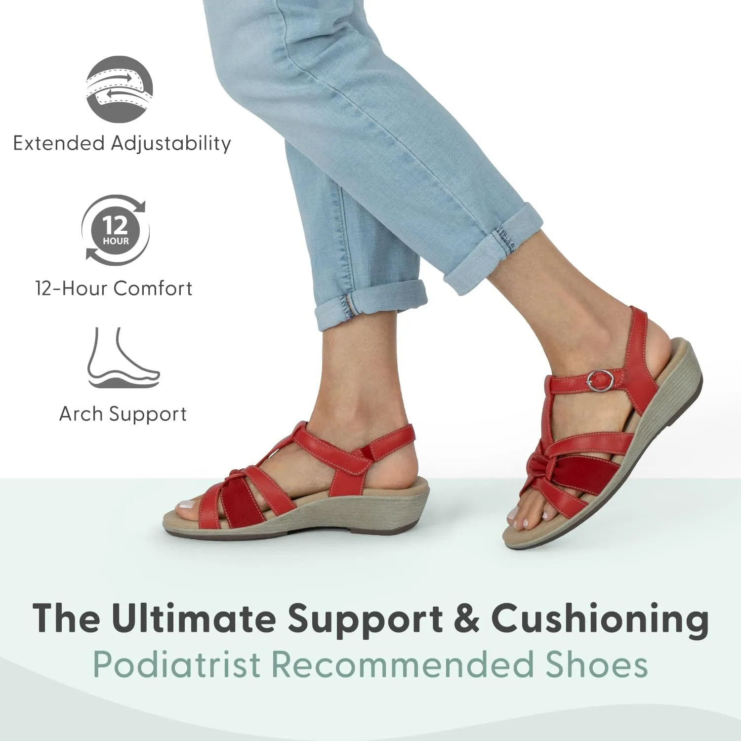 Orthofeet Women's Orthopedic Hope Sandals