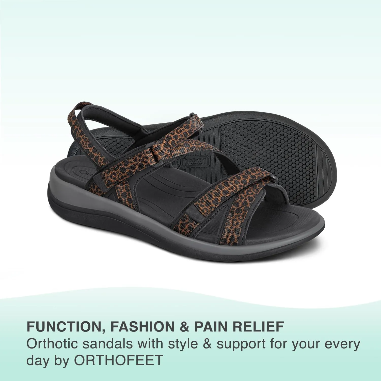 Orthofeet Women's Orthopedic Water-Friendly Lake Sandals