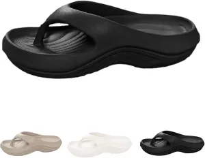 Pillow Arch Support Flip Flops Slides for Women Plantar Fasciitis Cloud Orthopedic Sandals Slippers Lightweight Cushioning Shock-Absorbing